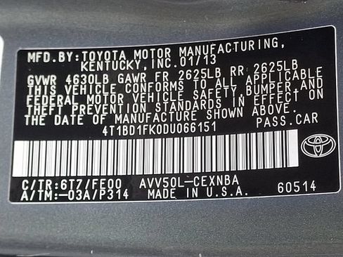 Used 2013 Toyota Camry LE FWD image 27