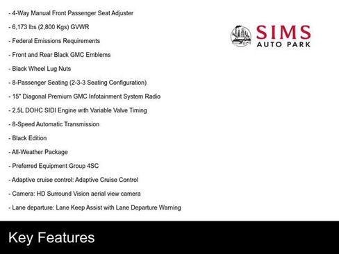 New 2025 GMC Acadia Elevation w/ Black Edition image 4