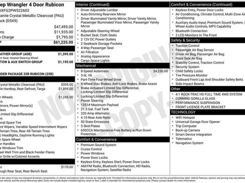 Certified 2023 Jeep Wrangler Unlimited Rubicon w/ Cold Weather Group image 46