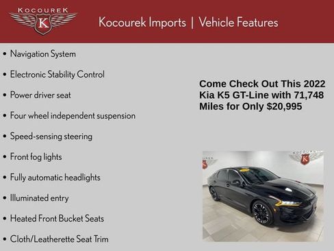 Used 2022 Kia K5 GT-Line AWD/4WD image 4