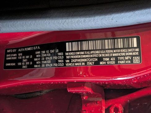 Used 2019 Alfa Romeo Stelvio Ti Sport w/ Quick Order Package 22S Sport image 16