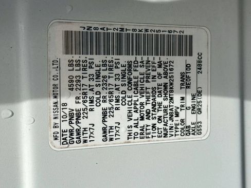 Used 2019 Nissan Rogue SV FWD image 34