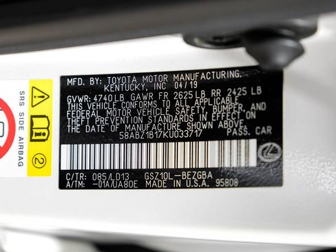 Used 2019 Lexus ES 350 w/ Premium Package image 56