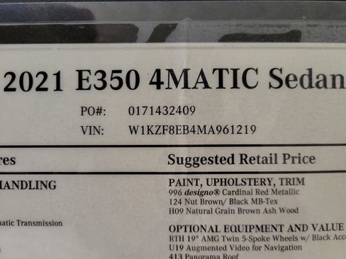 Used 2021 Mercedes-Benz E 350 4MATIC Sedan image 7