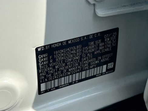 Certified 2026 Honda HR-V LX image 34
