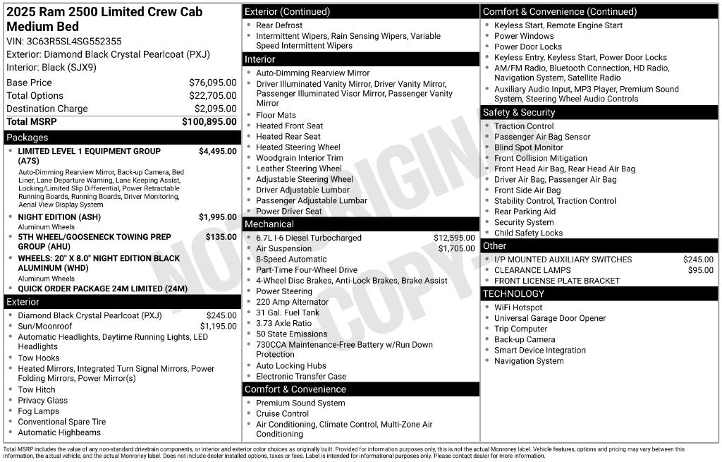 Used 2025 RAM 2500 Limited AWD/4WD image 5