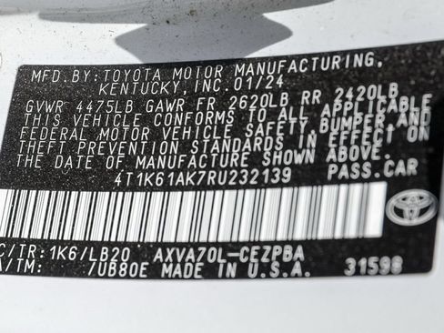 Used 2024 Toyota Camry XSE FWD image 38