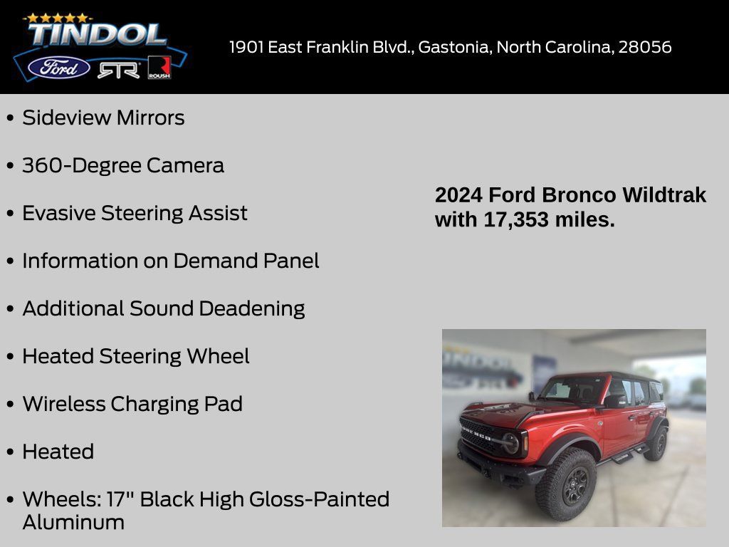 Used 2024 Ford Bronco Wildtrak AWD/4WD image 15