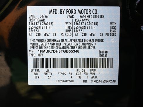 New 2026 Ford Explorer Active w/ Active Comfort Package RWD image 13