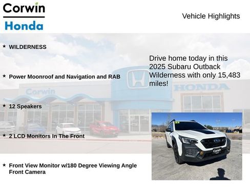 Used 2025 Subaru Outback Wilderness AWD/4WD image 6