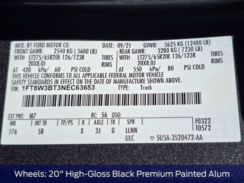 Used 2022 Ford F350 Lariat w/ Black Appearance Package AWD/4WD image 37