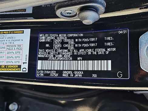 Used 2021 Toyota 4Runner SR5 Premium w/ Moonroof Package AWD/4WD image 29