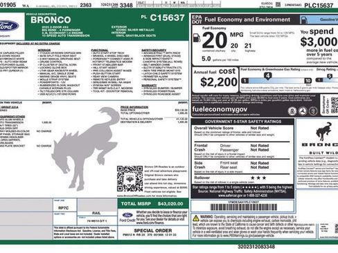 Certified 2023 Ford Bronco Big Bend image 38