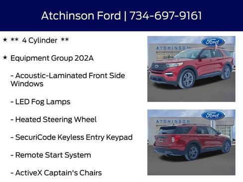 Certified 2022 Ford Explorer XLT w/ Equipment Group 202A image 12