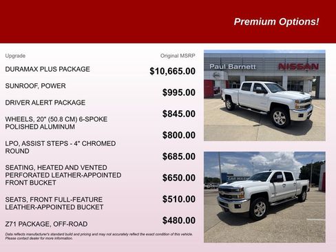 Used 2017 Chevrolet Silverado 2500 LTZ w/ Duramax Plus Package AWD/4WD image 9