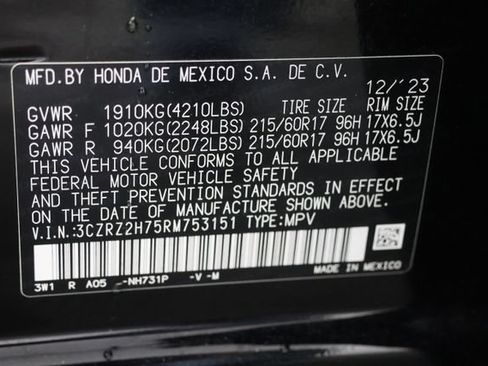 Used 2024 Honda HR-V EX-L image 31
