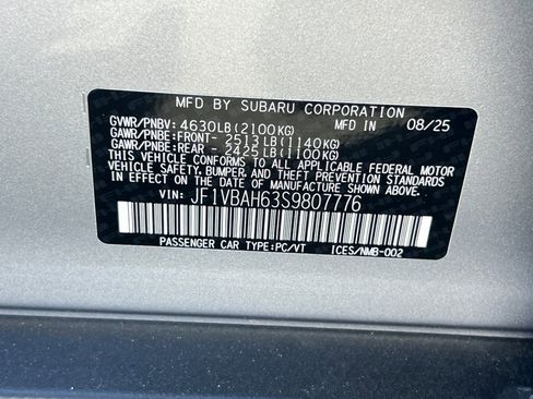 New 2025 Subaru WRX Premium image 26