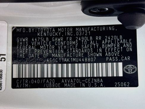Used 2021 Toyota Camry LE FWD image 39
