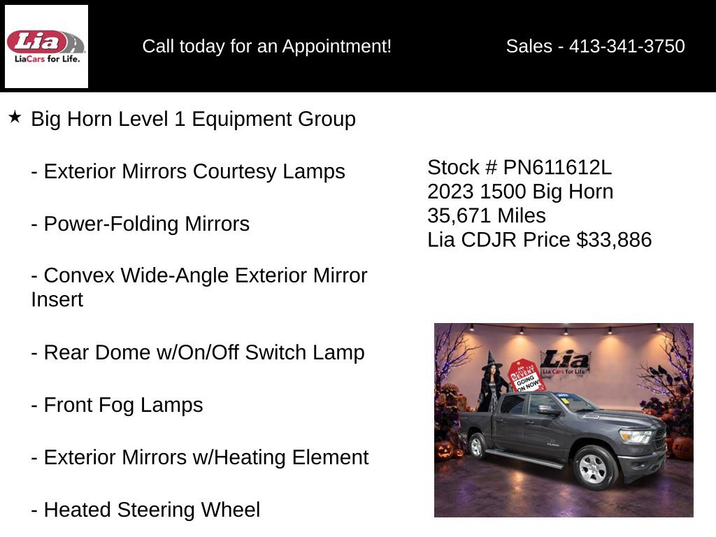 Certified 2023 RAM 1500 Big Horn AWD/4WD image 16