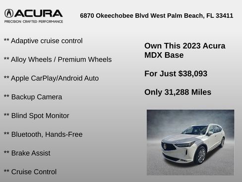 Used 2023 Acura MDX SH-AWD w/ Advance Package image 6