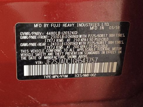 Used 2016 Subaru Forester 2.5i Premium image 33