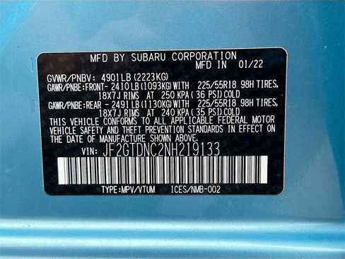 Used 2022 Subaru Crosstrek Hybrid w/ Moonroof Package w/Navigation image 33