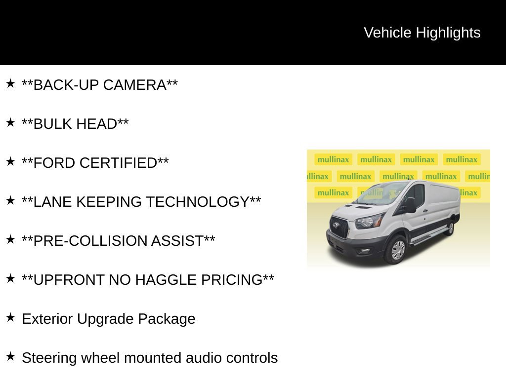 Used 2025 Ford Transit 250 Low Roof w/ Exterior Upgrade Package RWD image 6