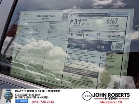 New 2026 Nissan Kicks SV w/ Cold Weather Package FWD image 20