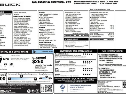 Used 2024 Buick Encore GX Preferred w/ Comfort Package AWD/4WD image 38