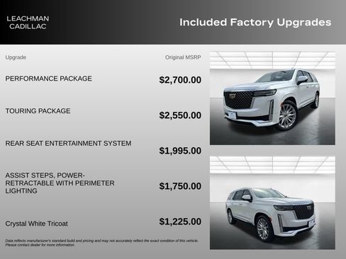 Certified 2024 Cadillac Escalade Premium Luxury w/ Performance Package AWD/4WD image 11