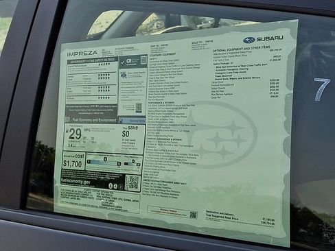 New 2026 Subaru Impreza 2.0i Sport AWD/4WD image 18