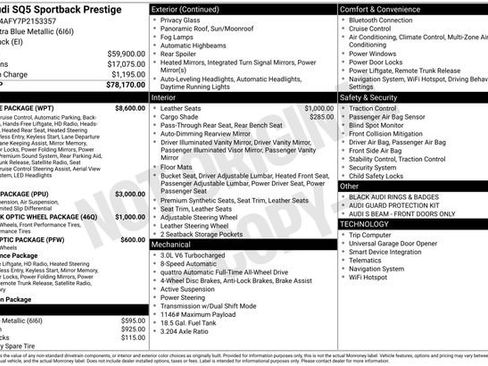 Used 2023 Audi SQ5 Prestige w/ Prestige Package AWD/4WD image 3