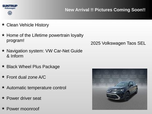 Used 2025 Volkswagen Taos SEL w/ Black Wheel Plus Package AWD/4WD image 6