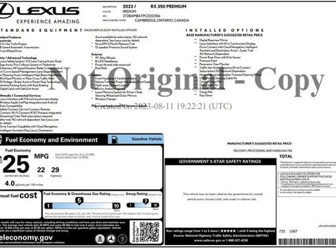 Used 2023 Lexus RX 350 Premium FWD image 2
