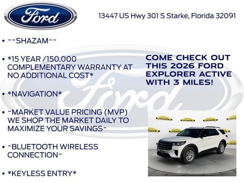 New 2026 Ford Explorer Active RWD image 5