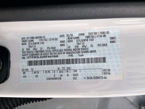 Certified 2024 Ford F150 XLT w/ Mobile Office Package image 61