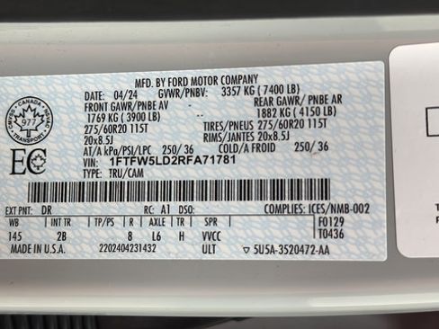 Used 2024 Ford F150 Lariat w/ Equipment Group 502A High AWD/4WD image 28