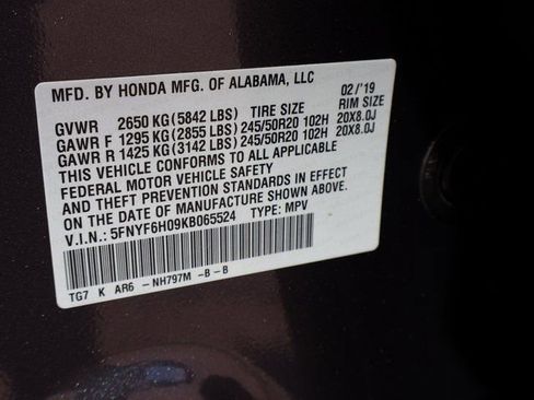 Used 2019 Honda Pilot Elite image 43