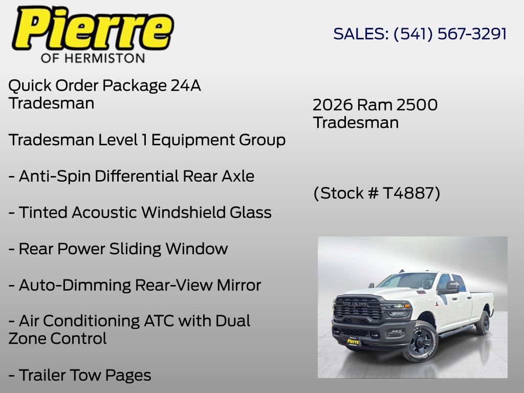 New 2026 RAM 2500 Tradesman AWD/4WD image 6