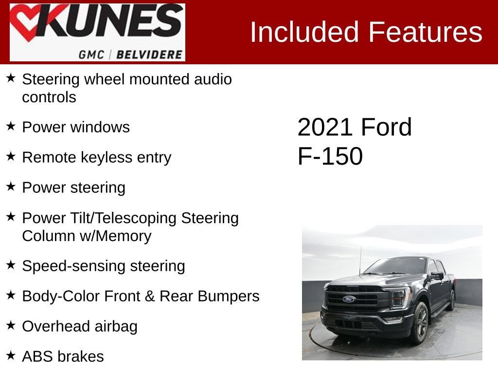 Used 2021 Ford F150 Lariat w/ Equipment Group 502A High AWD/4WD image 3