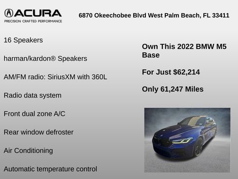 Used 2022 BMW M5 w/ Executive Package image 9