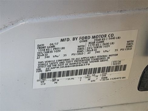 Used 2017 Ford Edge Titanium w/ Equipment Group 301A image 10