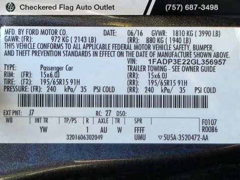 Used 2016 Ford Focus S image 20