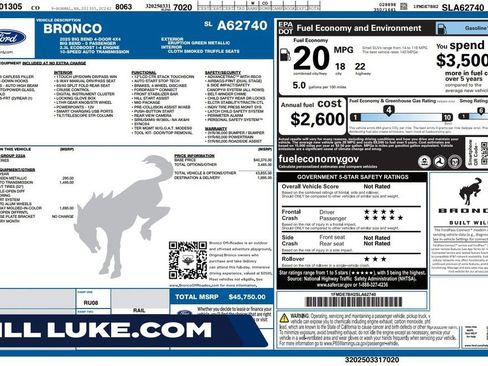 Used 2025 Ford Bronco Big Bend AWD/4WD image 1