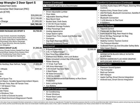 New 2026 Jeep Wrangler Sport AWD/4WD image 5