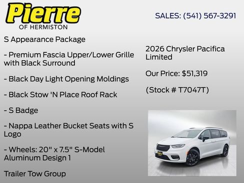 New 2026 Chrysler Pacifica Limited w/ S Appearance Package image 12