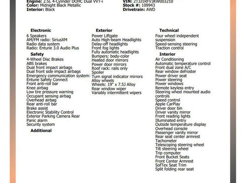 Used 2019 Toyota RAV4 Adventure w/ Advanced Technology Package image 34