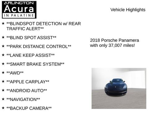 Used 2018 Porsche Panamera 4S AWD/4WD image 7