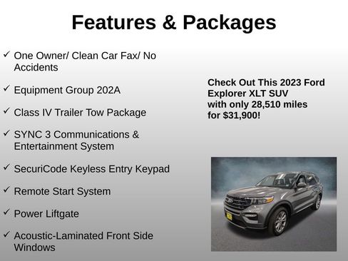 Used 2023 Ford Explorer XLT w/ Equipment Group 202A image 4