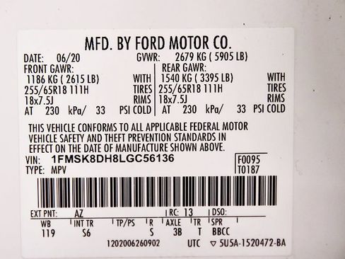 Used 2020 Ford Explorer XLT w/ Equipment Group 202A AWD/4WD image 15